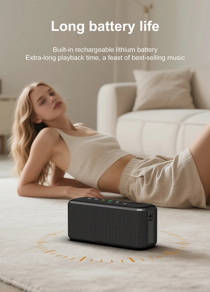 Portable 100W Bluetooth Speaker with Subwoofer and 20000mAh Battery