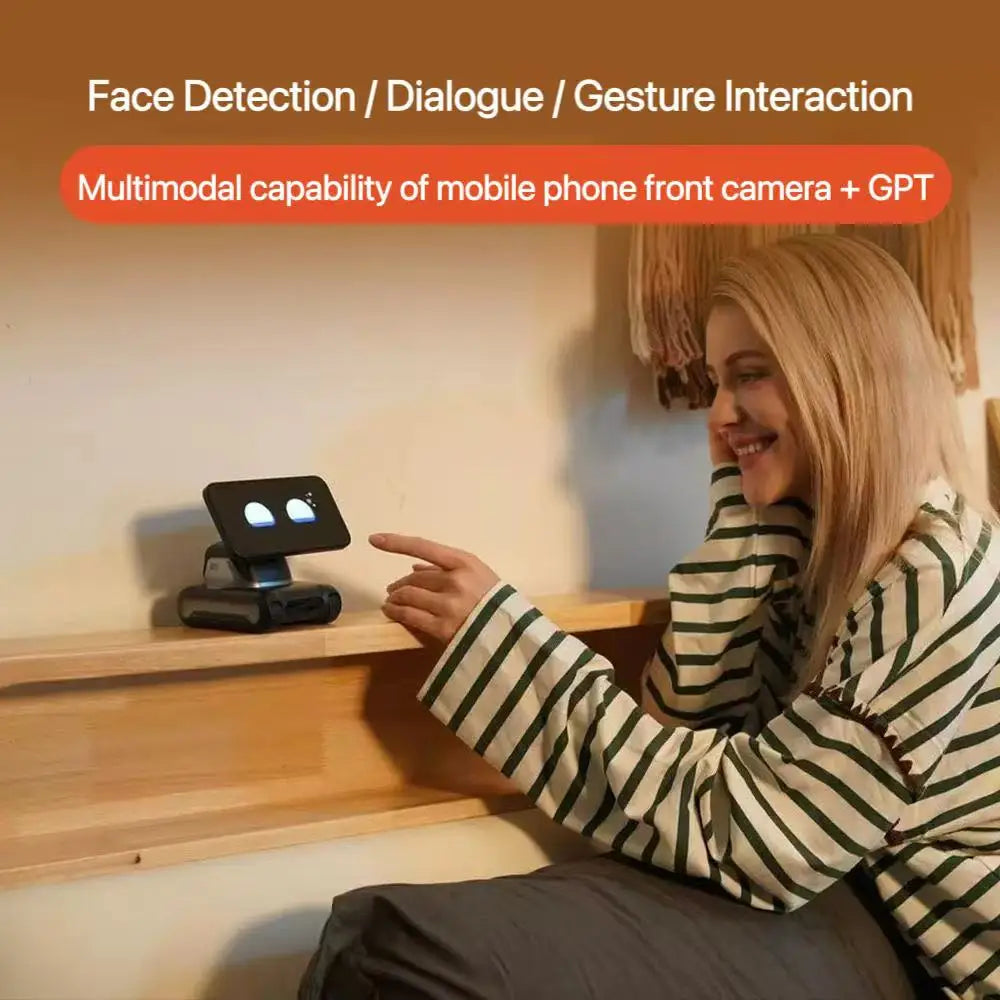 Portable AI Learning Robot Smartphone Dock Voice Companion