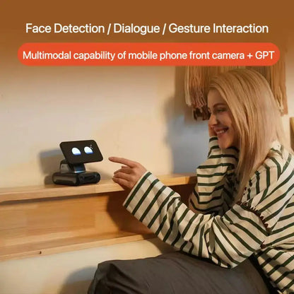 Portable AI Learning Robot Smartphone Dock Voice Companion