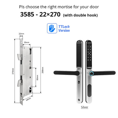 Waterproof Smart Sliding Door Lock Fingerprint RFID