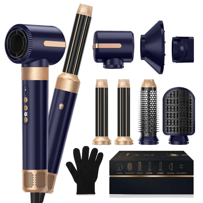 7 in 1 Hair Dryer Brush with Ionic Hot Air Comb