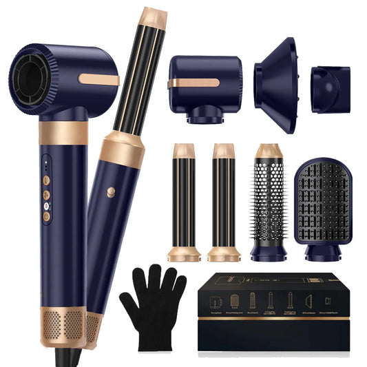 7 in 1 Hair Dryer Brush with Ionic Hot Air Comb