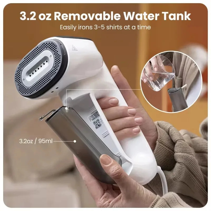 Portable Handheld Garment Steamer with Suction Ironing