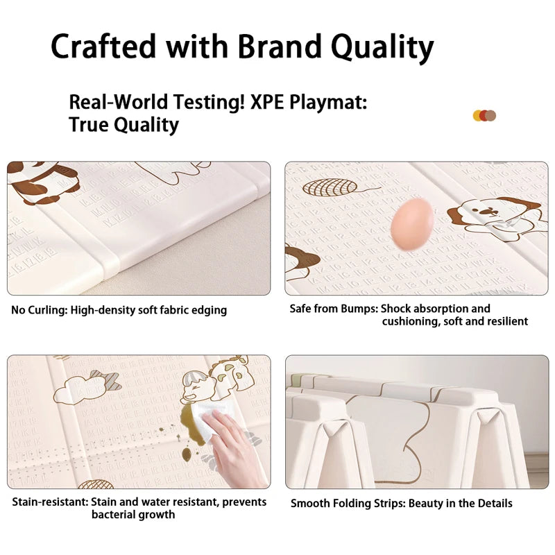 Cartoon Baby Foam Play Mat Foldable Activity Mat