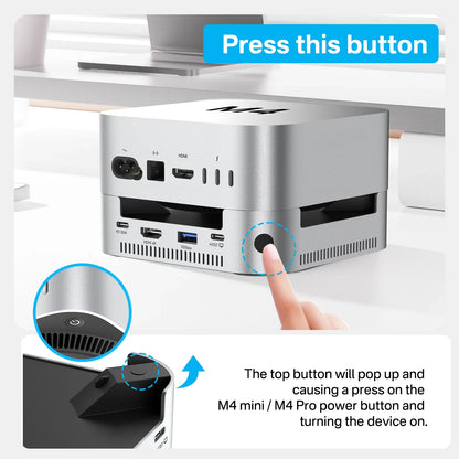 10Gbps USB-C Docking Station for Mac Mini M4 Pro