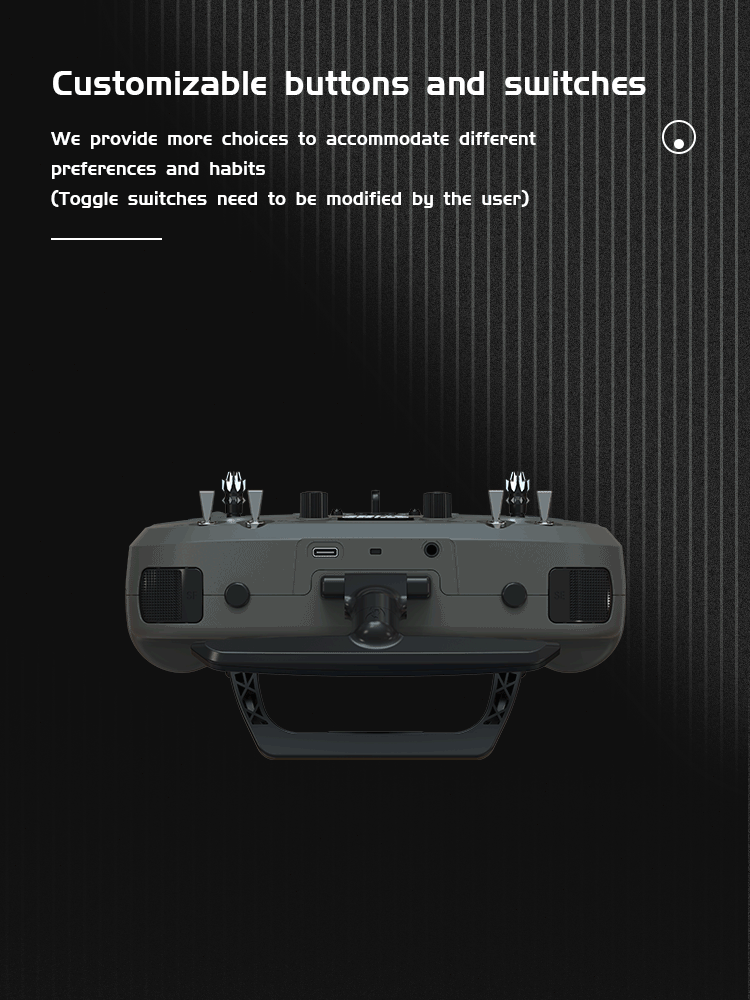 T15 2.4G FPV Remote Control Translucent Black
