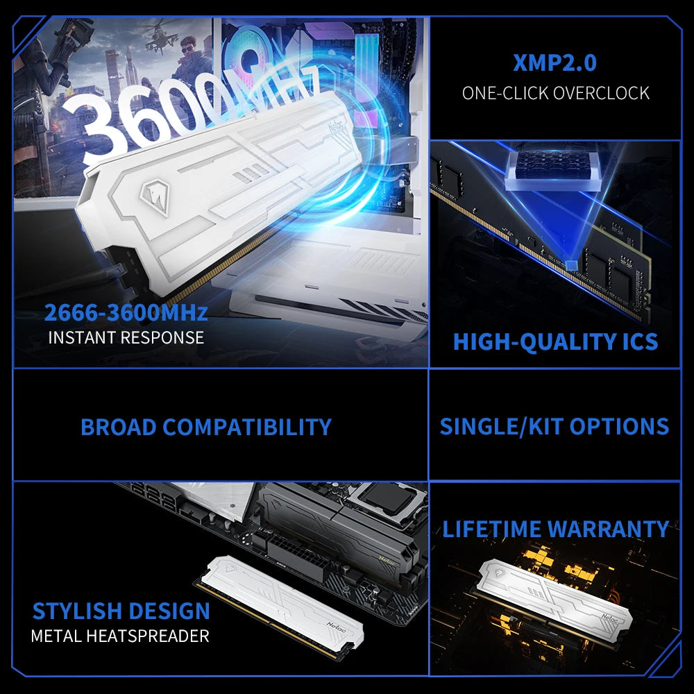 High Performance 32GB DDR4 3200MHz Desktop Memory