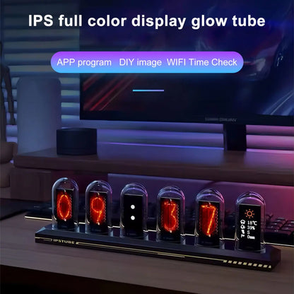 RGB Nixie Tube Clock with IPS Display and App Control