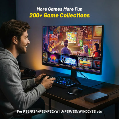 4TB Retro Gaming HDD Bundle with Gamepad Included