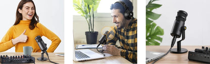 Broadcast-Quality Dynamic Mic XLR Gaming Studio Use