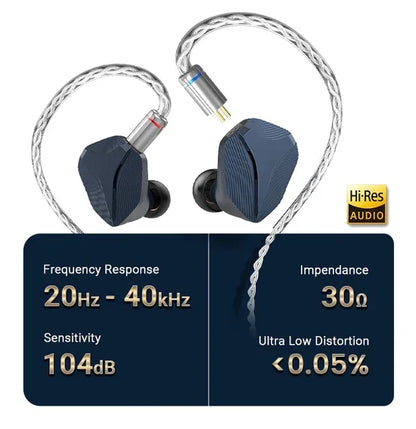 Titanium 4.4mm Planar Magnetic HiRes In-Ear Monitors