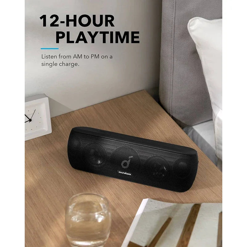 Portable 30W Hi-Res Bluetooth Speaker with Extended Bass