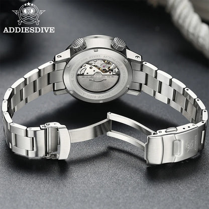 42mm Diver Watch Automatic Mechanical 20Bar Luminous Orange