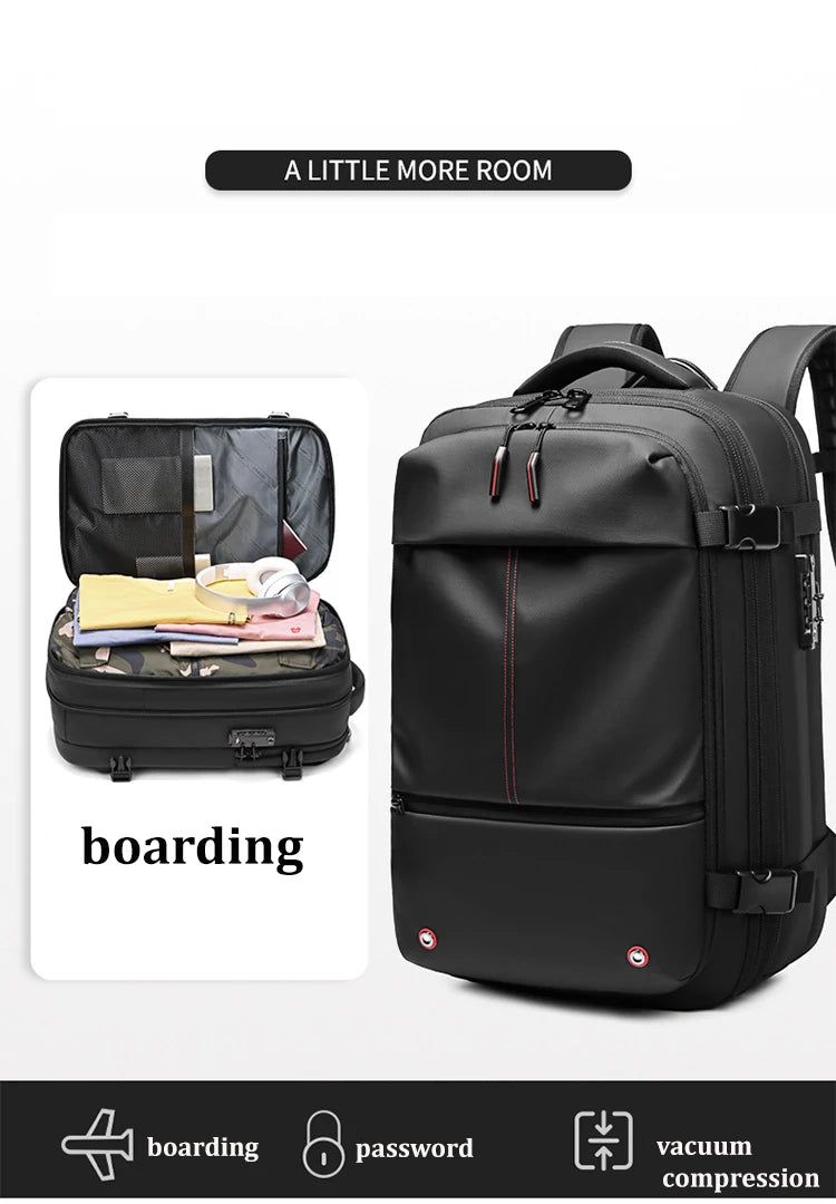 Durable Travel Laptop Bag with USB Port and Anti-Theft Design