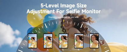Wireless Selfie Monitor 4K/60fps with Remote for Smartphone Vlogging