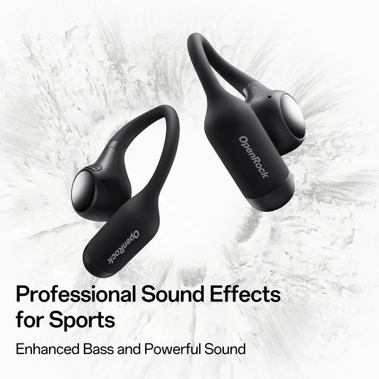Open Ear Bluetooth 6.0 Sports Earbuds IPX5 ENC Black