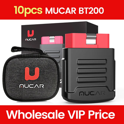 BT200 OBD2 Car Diagnostic Full System 10pcs MUCAR