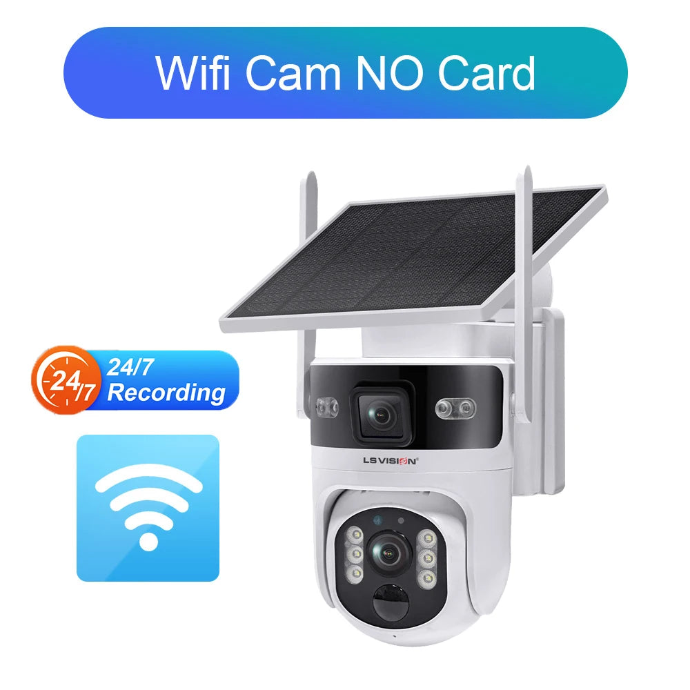 Dual Lens 8MP Solar WiFi CCTV Camera