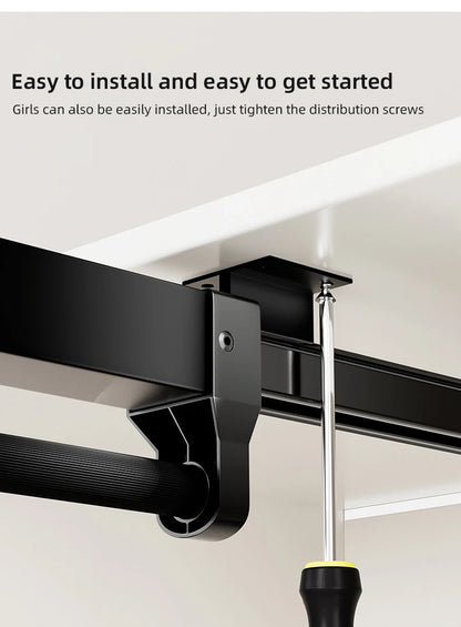 555mm Heavy Duty Pull-Out Pants Rack Soft Close