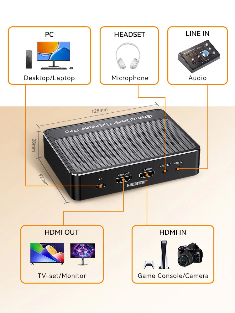 4K 144Hz Game Capture Card for Streaming and Recording