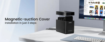ORICO 5-Bay Magnetic SATA HDD Case USB-C Gamer Storage