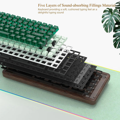 Custom Hot-Swappable Mechanical 75% Keyboard Green