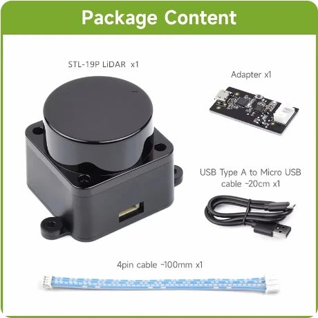 Smart 360 Degree TOF Laser Lidar Scanner Kit for Robots