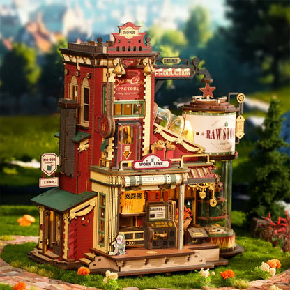3D Wooden Puzzle Music Box Christmas Gift Factory