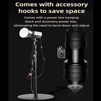 79 Inch Camera Monopod Light Stand with Round Base 2-Pack