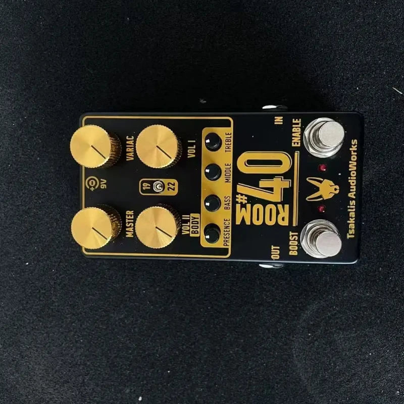 Single Block Guitar Effects Pedal with Vintage Distortion Sound