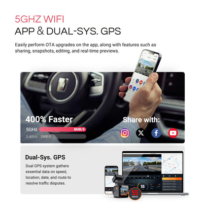 Portable 4K Car DashCam with HDR and GPS 1TB