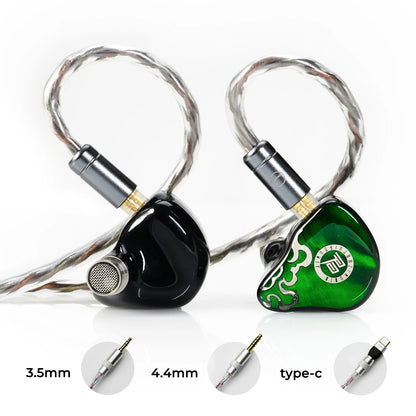 Type-C HiFi In-Ear Headset 3-Way Crossover Earphones