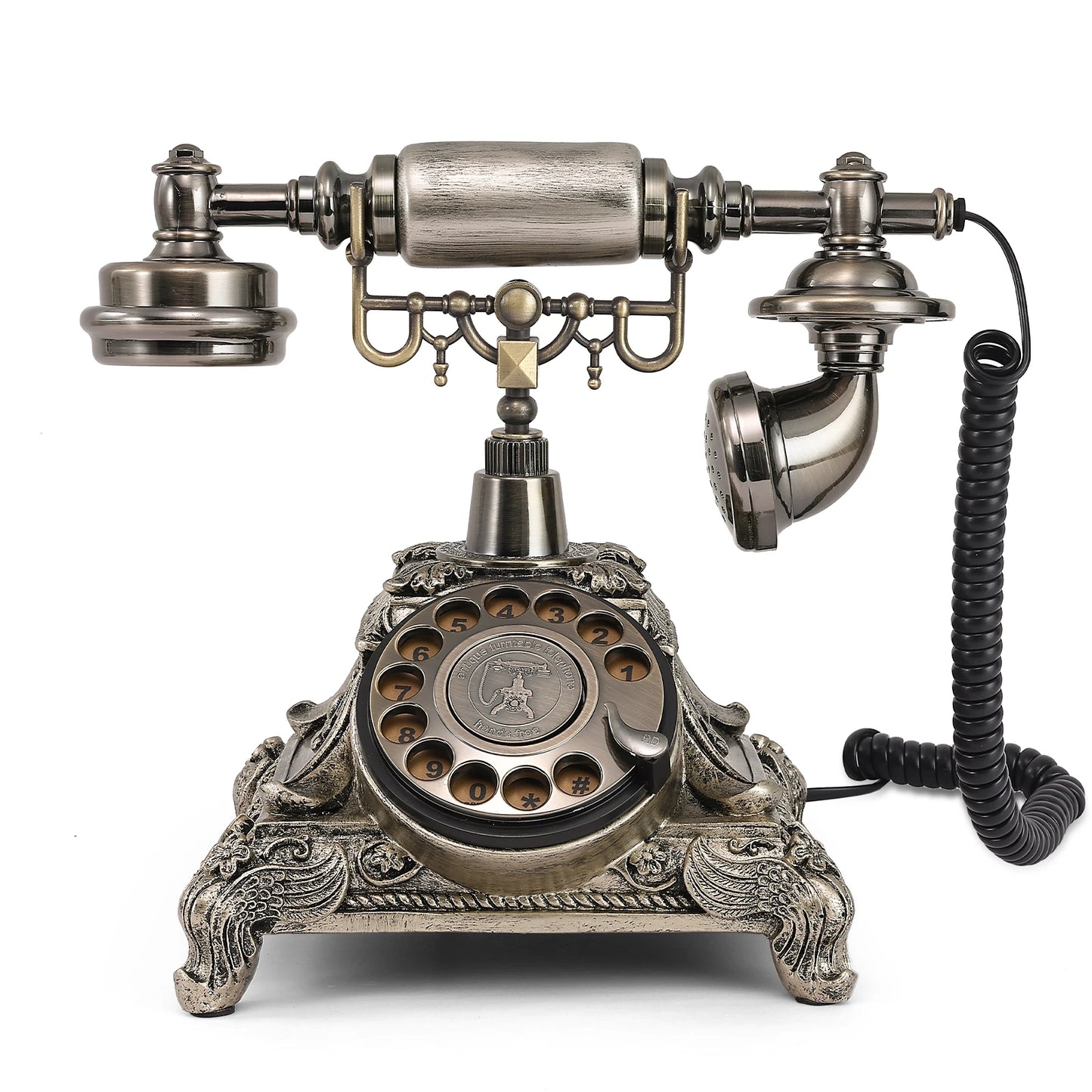 Antique Bronze Audio Guest Book Phone with Message Recording
