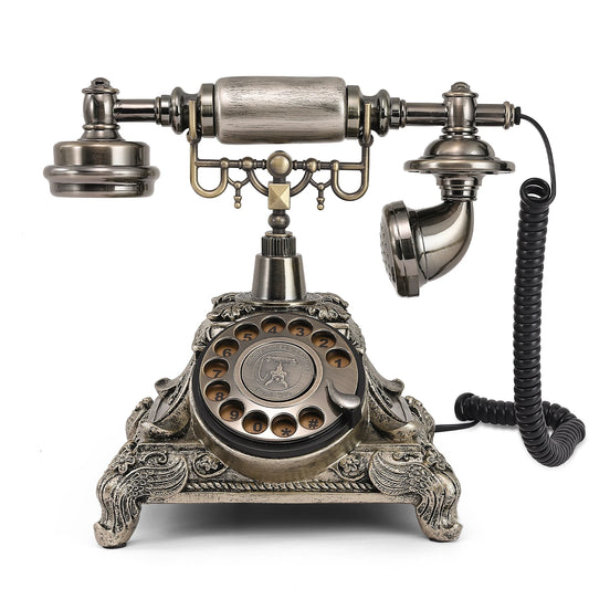 Antique Bronze Audio Guest Book Phone with Message Recording