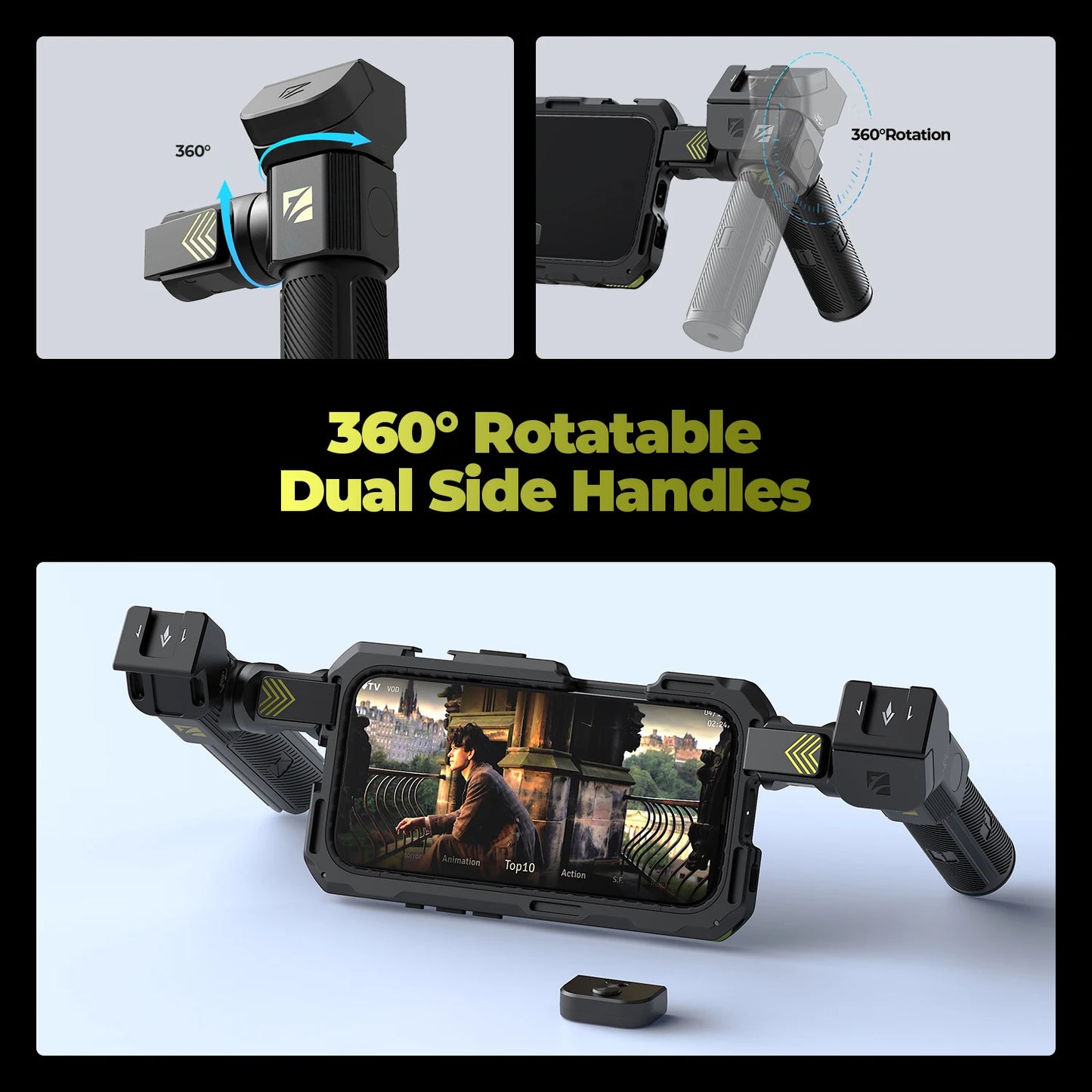 Filmmaking Rig Cage for iPhone 17 Pro Max Recording
