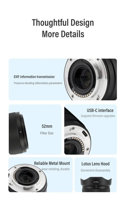 56mm F1.7 APS-C Auto Focus Camera Lens Fuji X