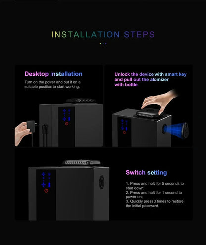 Bluetooth App-Controlled Wall-Mounted HVAC Scent Machine