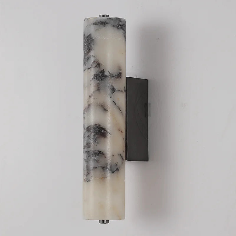 Elegant Marble Wall Lamp Nature White Compact Luxury Design