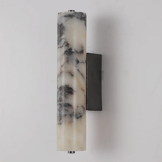 Italian Style Black Marble Wall Lamp Warm White Bedroom Light