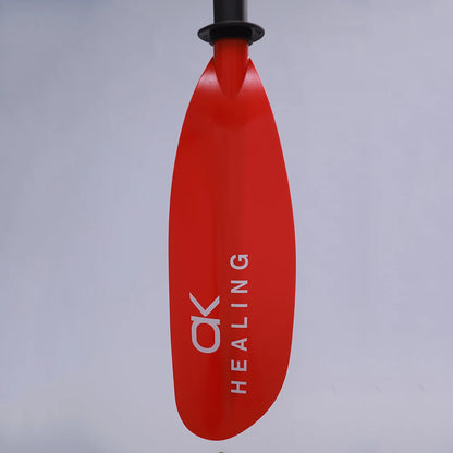 Red 4 Section Kayak Paddle Fibreglass Shaft SUP Oar
