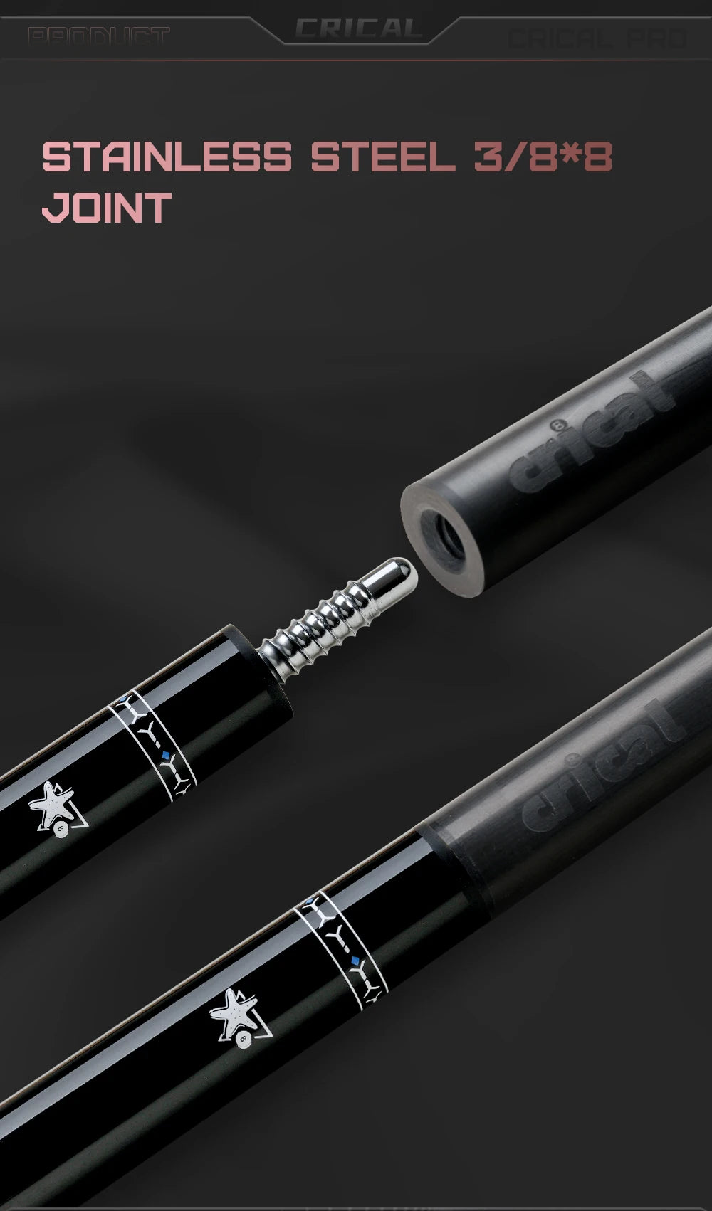 Lightweight Protective Case for 3-Piece Billiard Cue