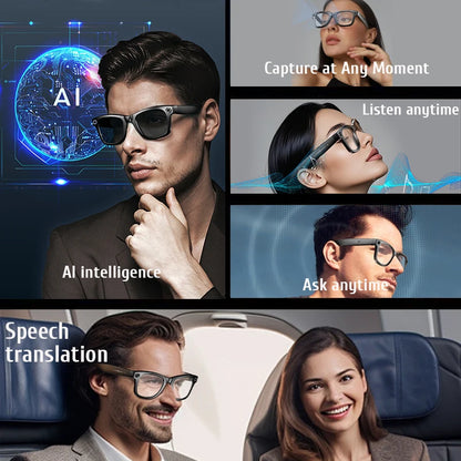 Rechargeable Smart Sunglasses with UV Protection and Photochromic Lenses