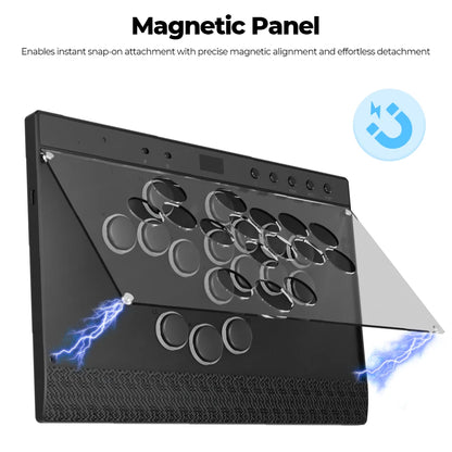 Magnetic Hitbox Leverless Arcade Controller for PC and Consoles