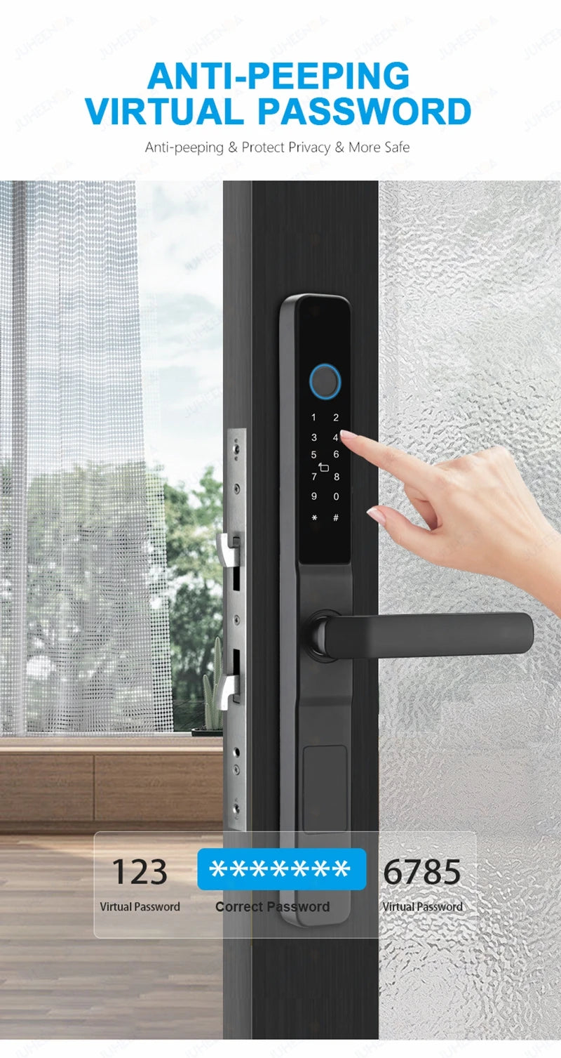 Waterproof Smart Door Lock Fingerprint PIN RFID