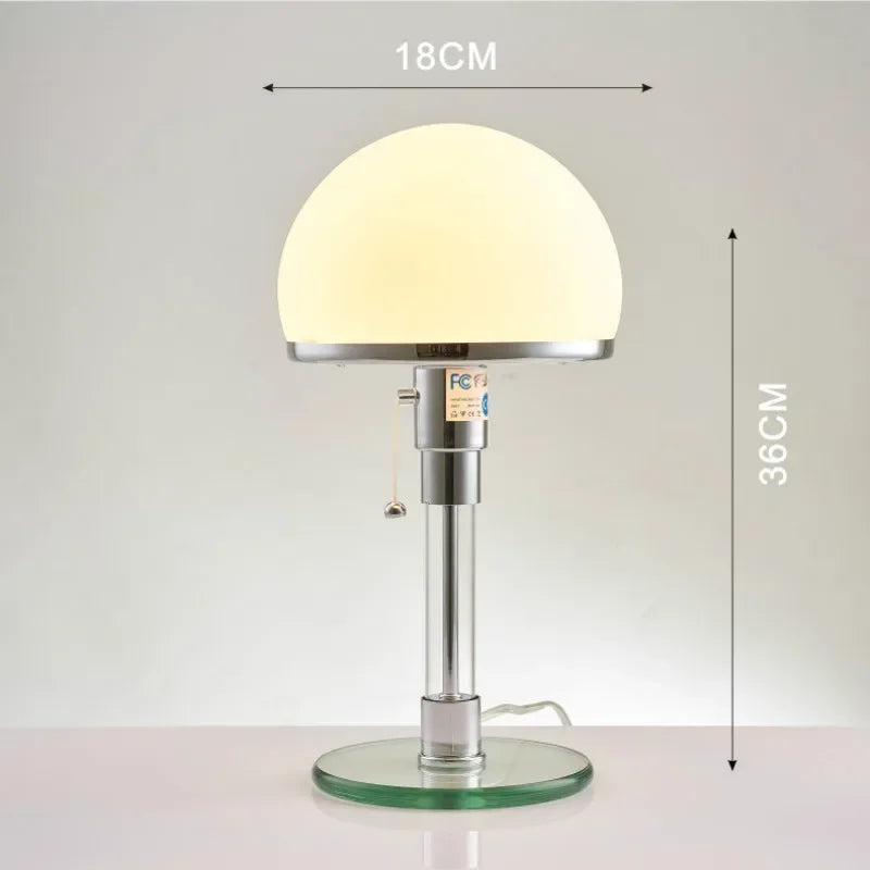 Nordic Designer Glass Table Lamp LED Cool Light