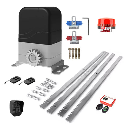 Electric Sliding Gate Opener Kit with Keypad Entry