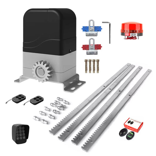 Electric Sliding Gate Opener Kit with Keypad Entry