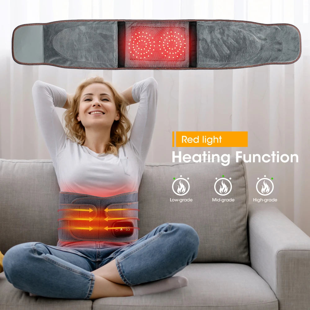 Hot Compress Back Belt with Adjustable Airbag Support