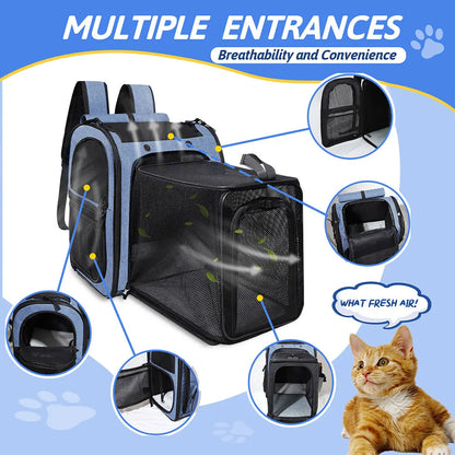 Expandable Large Space Pet Backpack Carrier