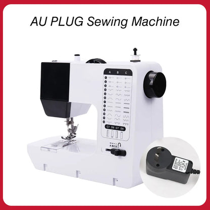 Compact Electric Sewing Machine with Start Button & Accessories